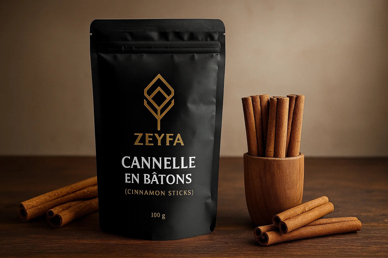 🌿 Cannelle en Bâtons – Zeyfa Spices (100g)