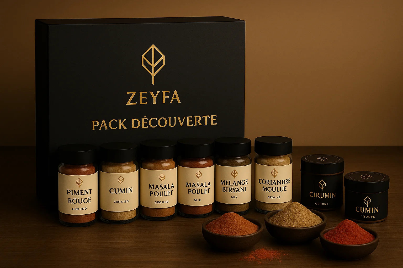 ⭐️ Pack Découverte Zeyfa – 6 Épices d’Exception (6 x 100g)